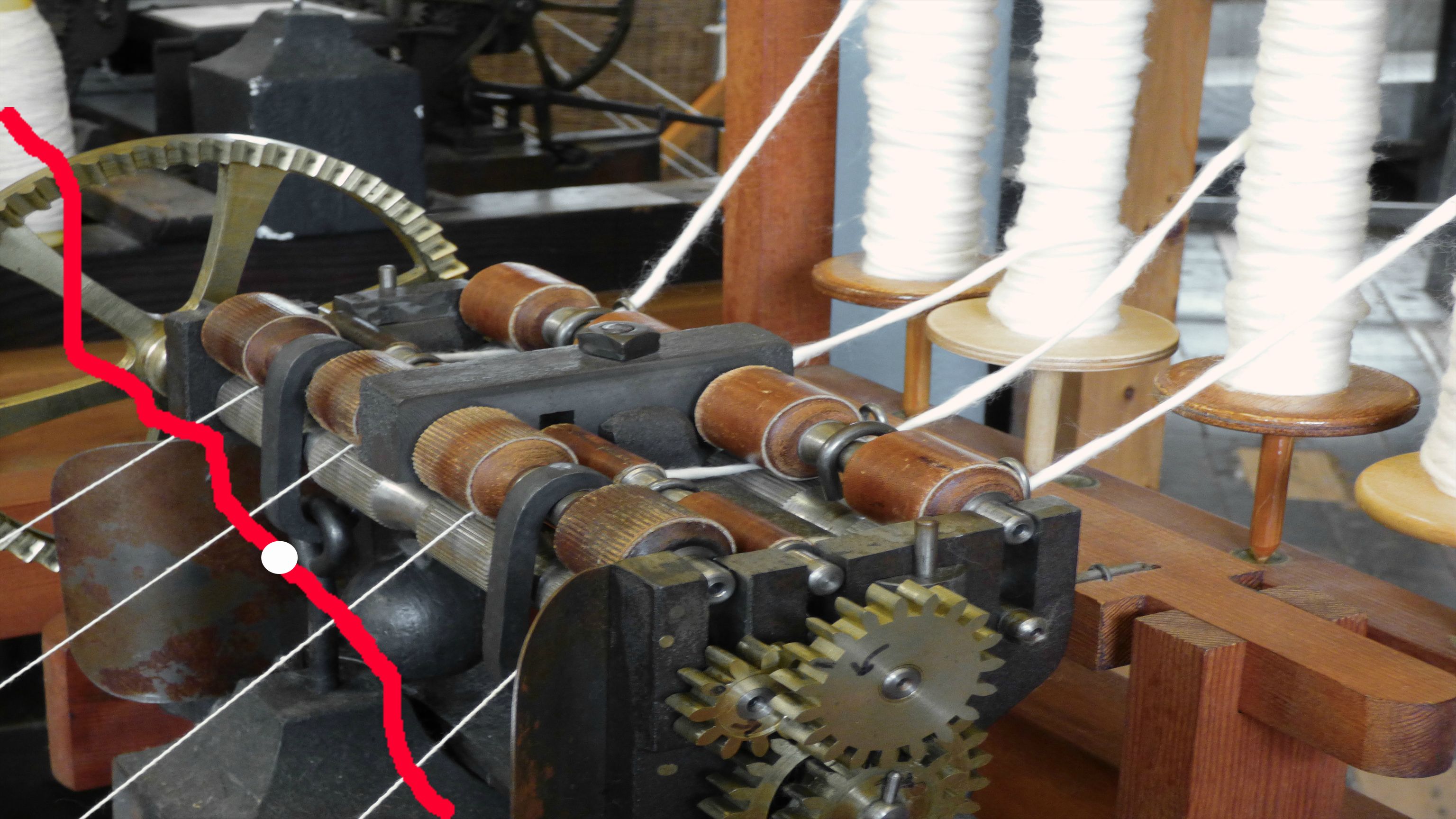 ...it was here that industry started with the development of mechanised ways of spinning cotton.